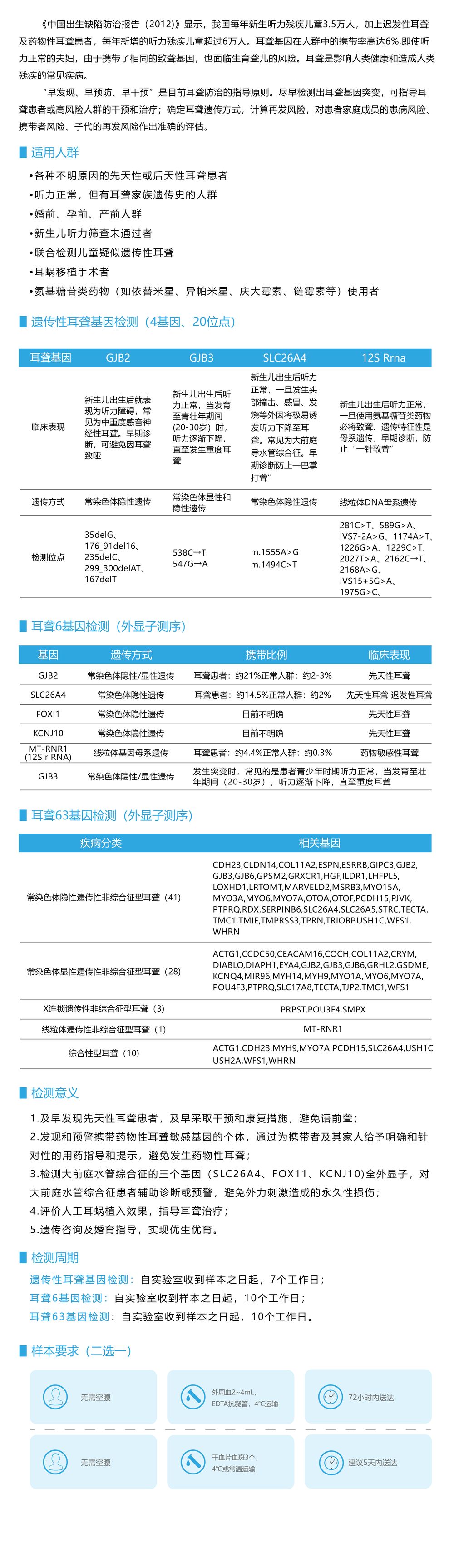 耳聋基因检测